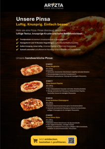 Flyer mit Pinsa